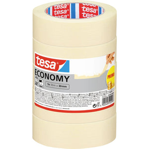 B-Ware tesa Economy Multipack 50m x 30mm Klebeband Abdeckband Malerkrepp Tape 5 Stück