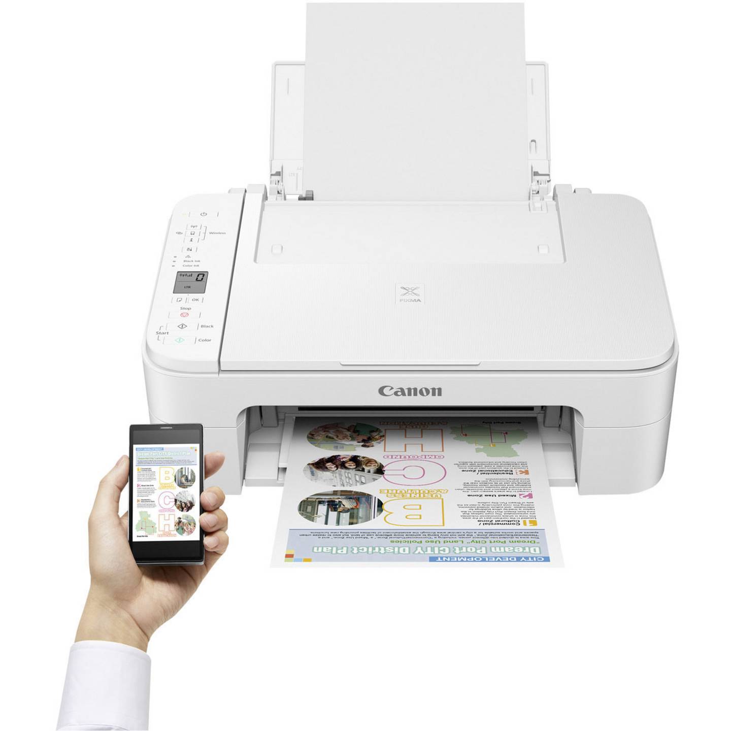 Canon Multifunktionsdrucker TS 3351 Tintenstrahl WLAN Drucker Scanner Kopierer - 4549292143966