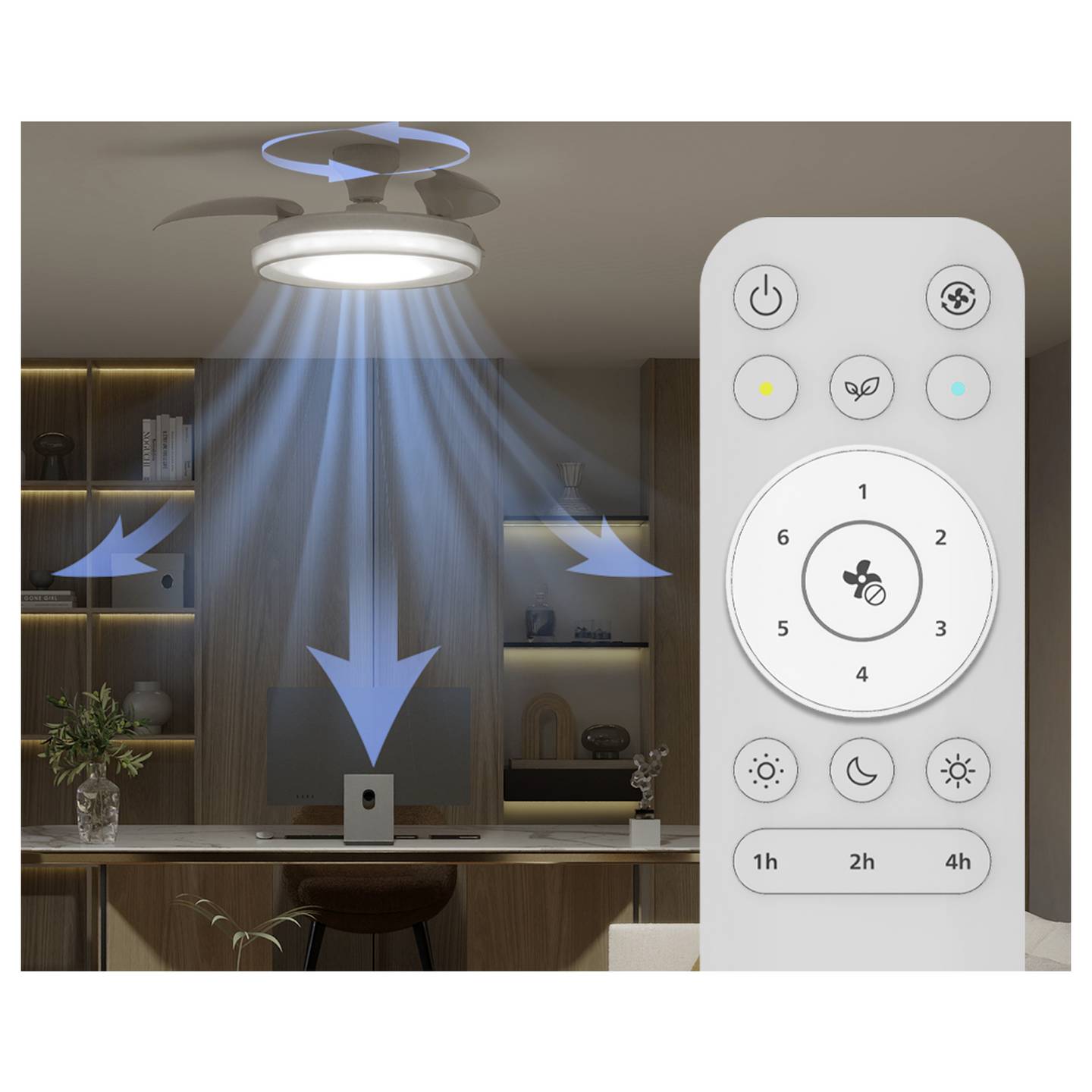 Philips LED Deckenventilator 28W Fernbedienung Dimmbar 3 Rotorblätter Weiß - 8721103096029