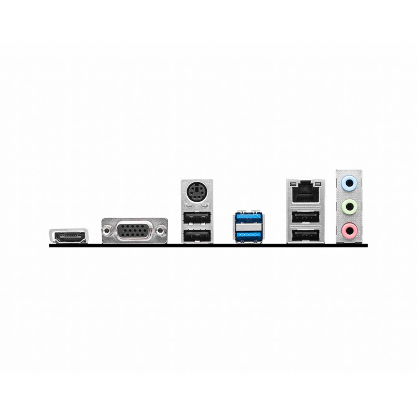 MSI PRO H610M-E Mainboard mATX Intel H610 DDR4 3200MHz 4xSATA HDMI 7.1 Sound - 4711377002660