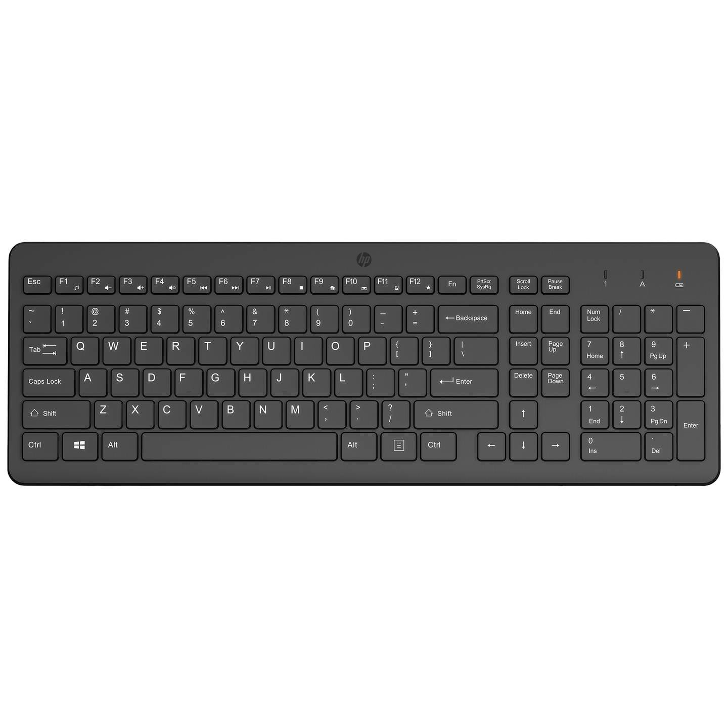 HP Kabellose Tastatur QWERTZ Schwarz Funk 2.4 GHz Eingabegerät PC Tastatur - 0197497177336