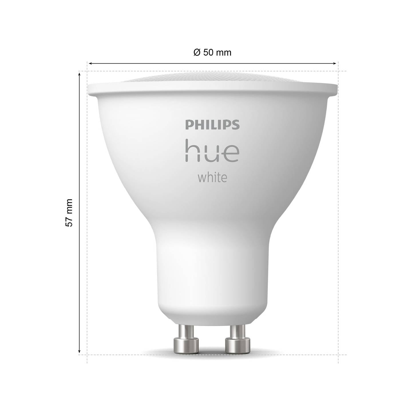 Philips Hue LED-Leuchtmittel GU10 warmweiß dimmbar Cloud-Anbindung Google Home - 8720169230170