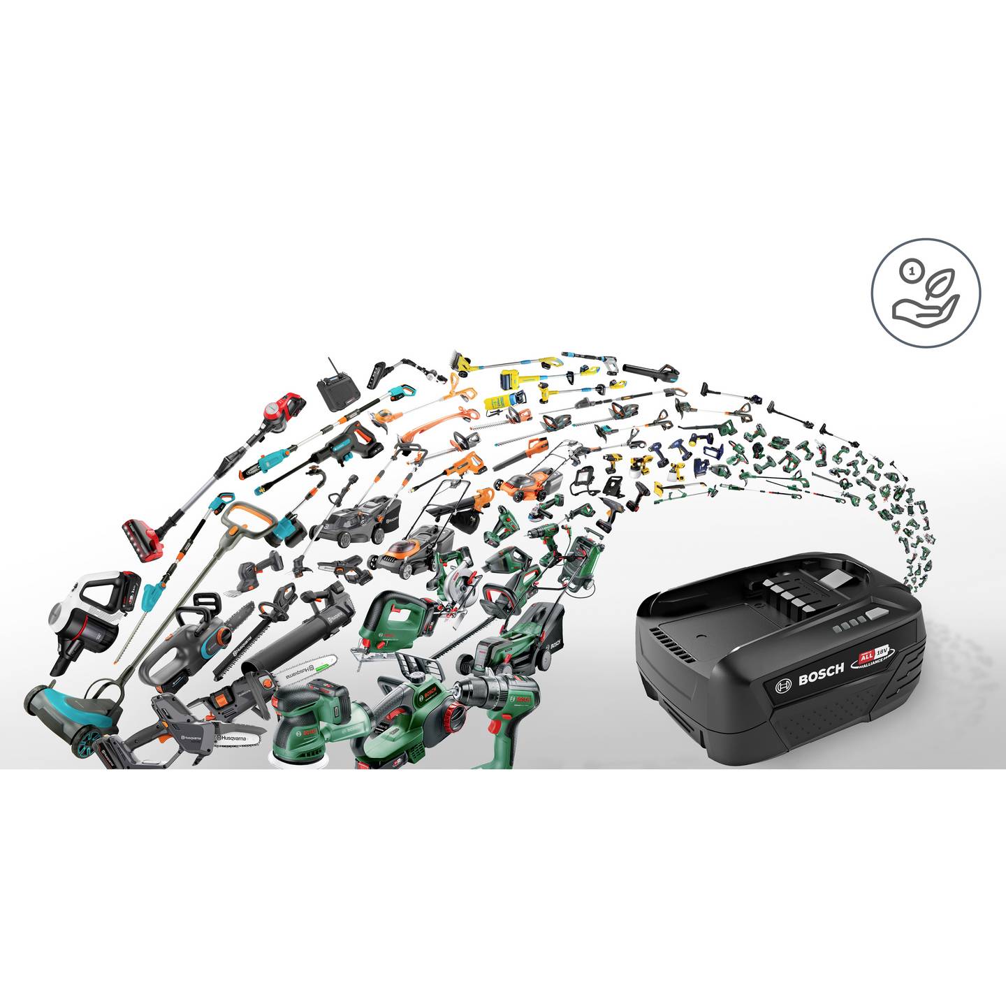 Bosch Ersatzakku Akku Power Wechselakku Schwarz 18V 5 0Ah Unlimited Serie - 4242005313716