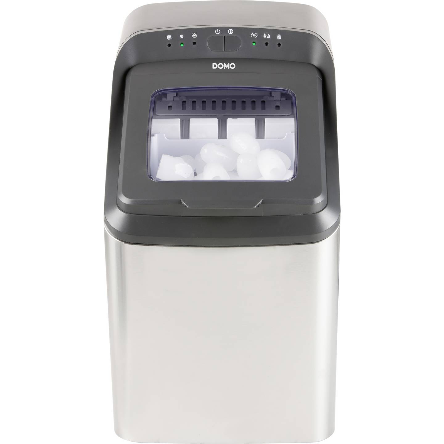 DOMO Eiswürfelbereiter 2,8l Kühlgerät Eiswürfelmaschine für Getränke weiß - 5411397147813