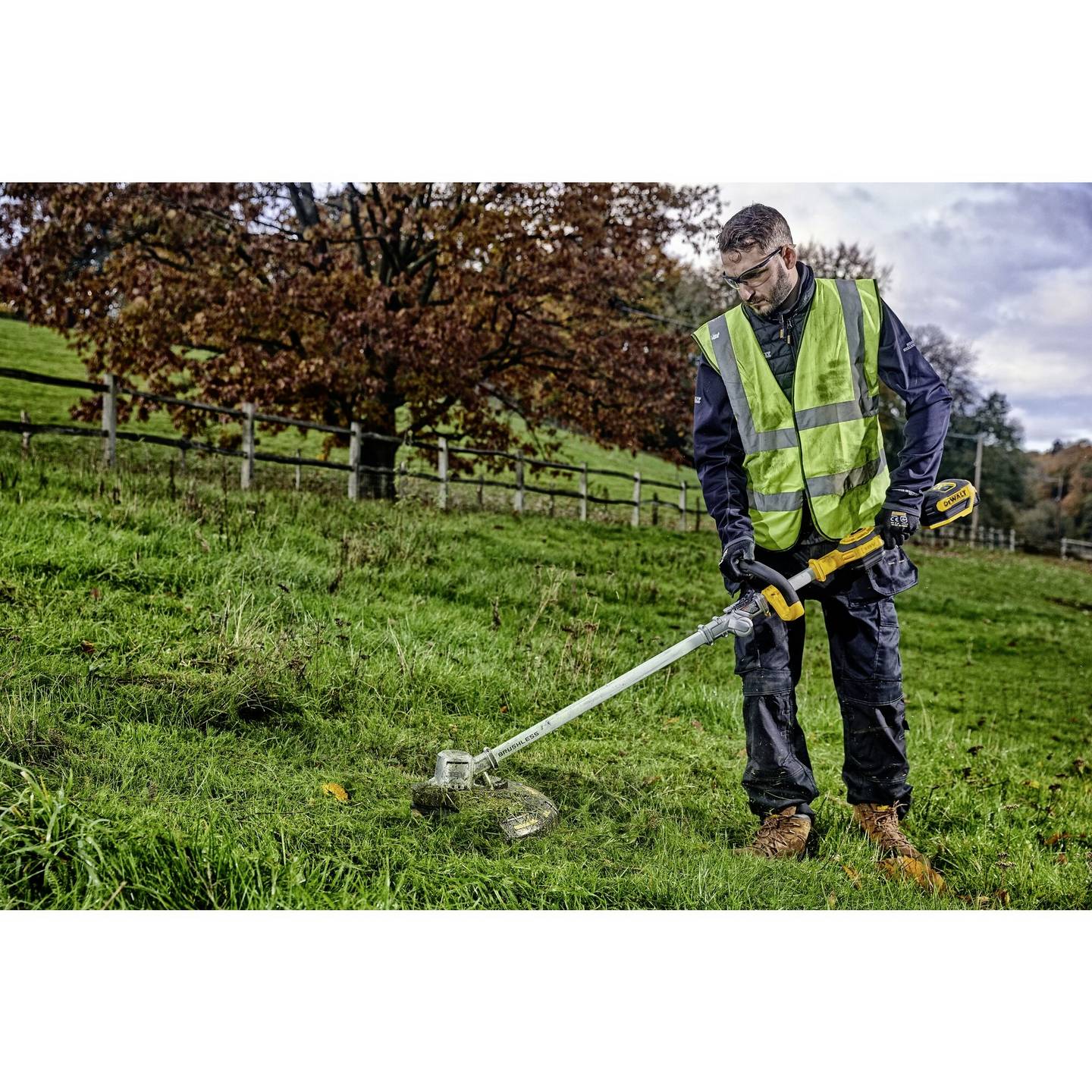 DeWalt Akku-Rasentrimmer DCMST561 schnurlos Fadenrasenmäher 18V 35cm leicht - 5035048729298