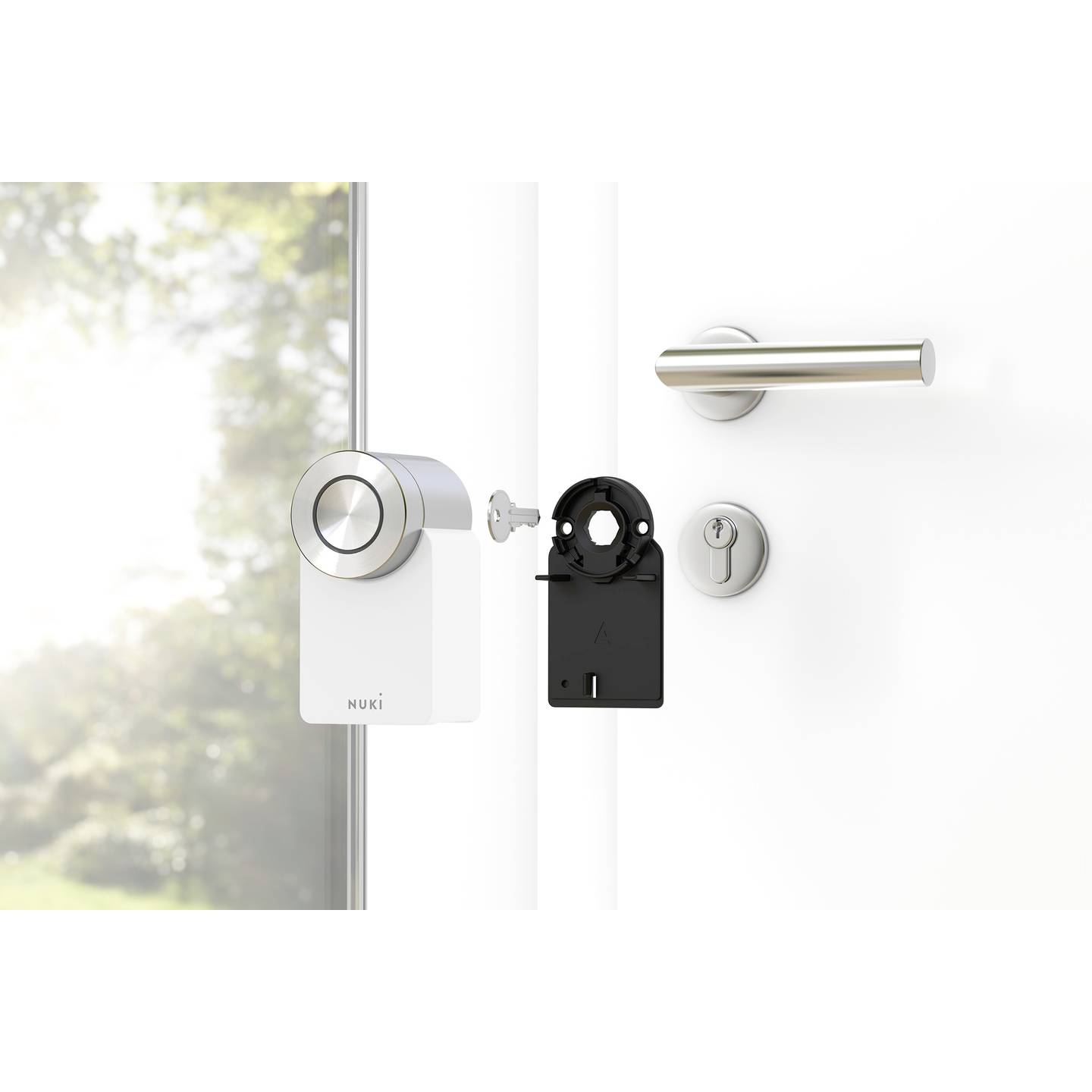 NUKI Türschlossantrieb Smart Lock 3.0 Pro Bluetooth-fähig weiß 580g - 9120072081828