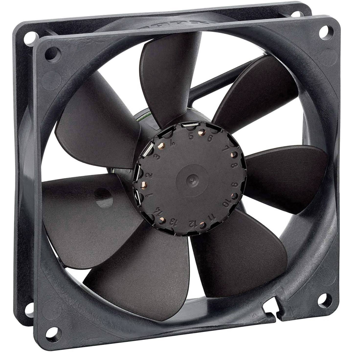 EBM Papst Axiallüfter Ventilator Schwarz 3412 N2 G DC Kühlung Kunststoff 92 mm - 2050005919737