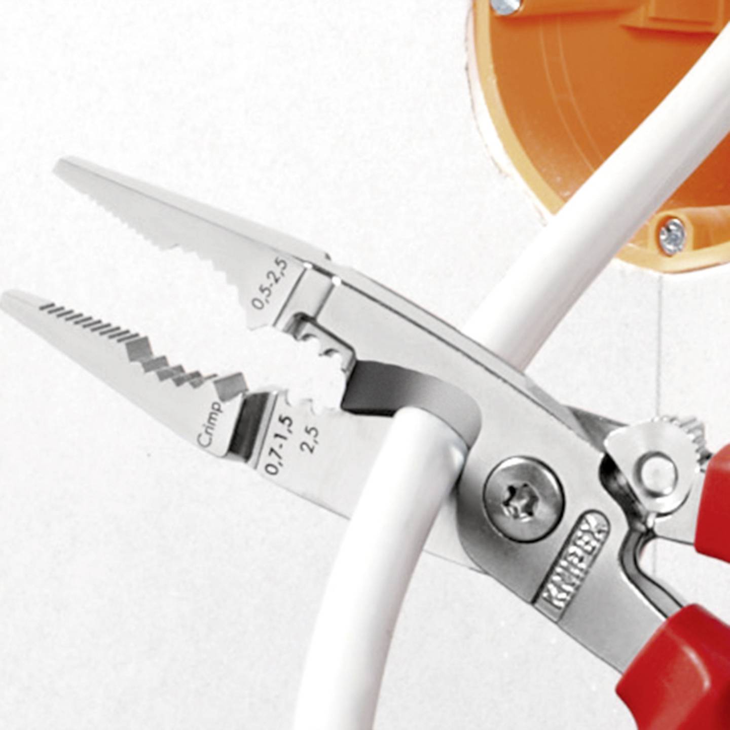 Knipex Multifunktionszange 13 91 200 Zange Aderendhülsen 50mm² 15mm Ø - 4003773075257