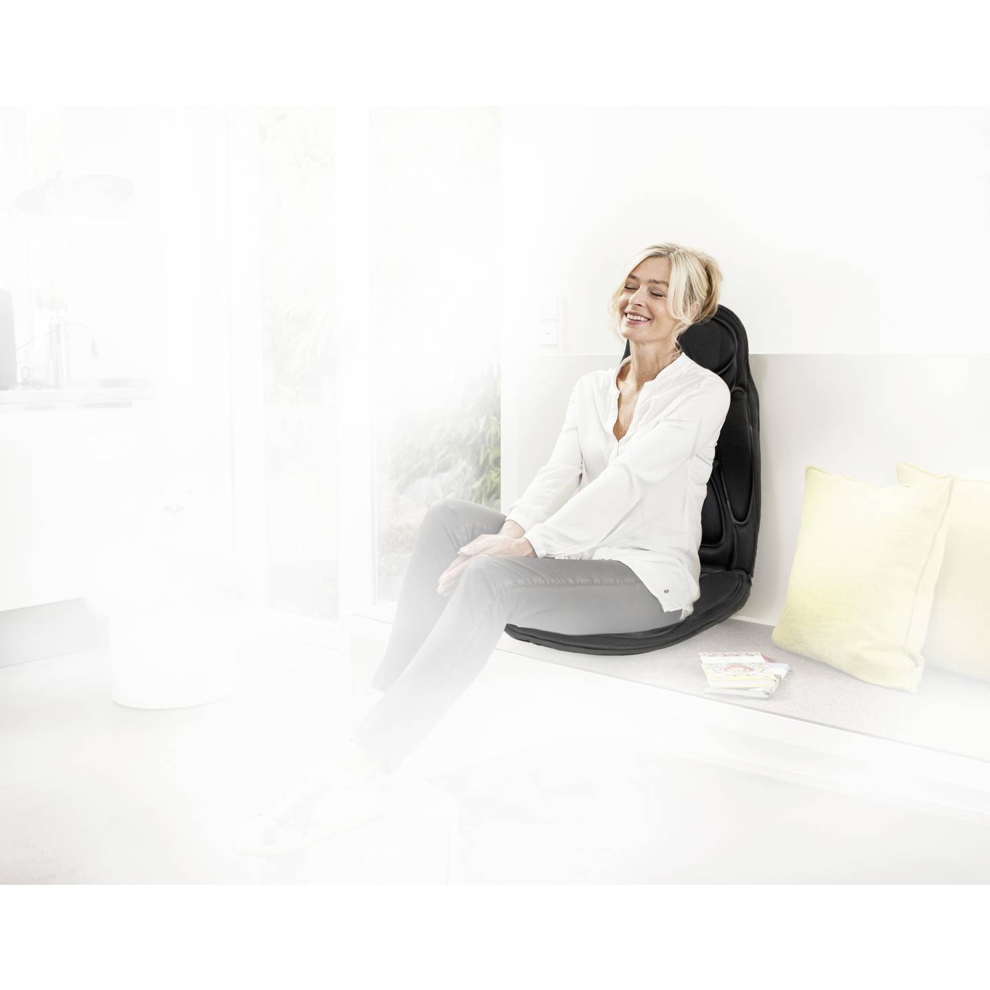 Medisana Massagesitzauflage MCH Schwarz Heizkörper Massagefunktion 9,6W 5 Stufen - 4015588889356