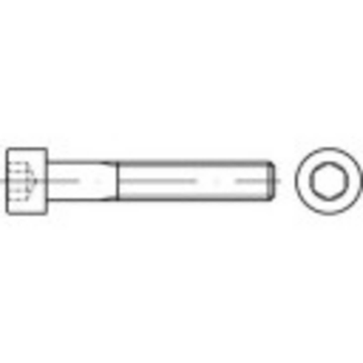 Toolcraft Zylinderschraube M8 Edelstahl A2 Innensechskant 200 Stück 30mm lang - 4053199634033