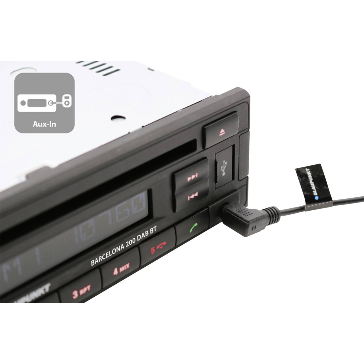 Blaupunkt Autoradio Barcelona 200 DAB BT Bluetooth Freisprecheinrichtung schwarz - 4260499852375
