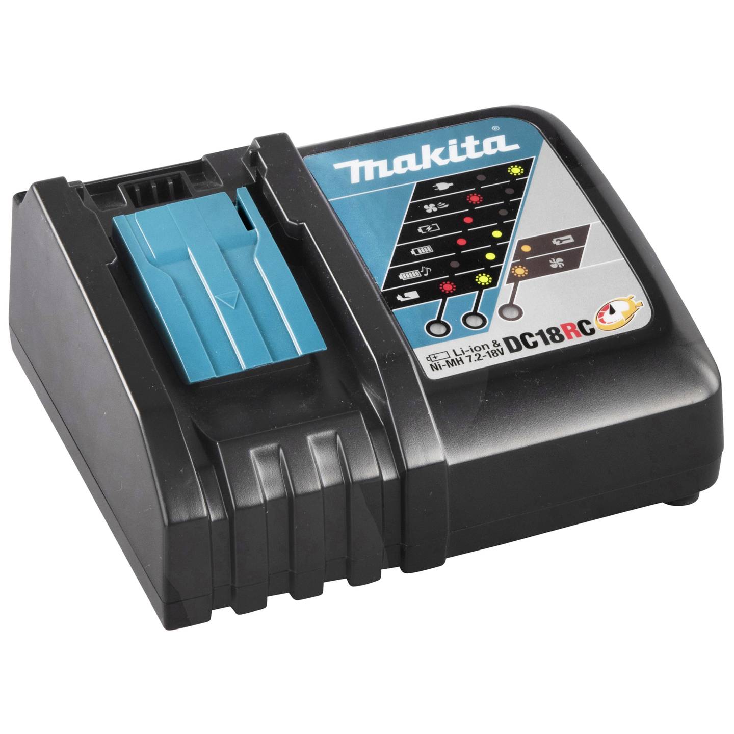 Makita Akkupack-Ladegerät DC18RC Schnellladegerät 18V LiIon 230V 1 Kanal 0.9kg - 88381373562