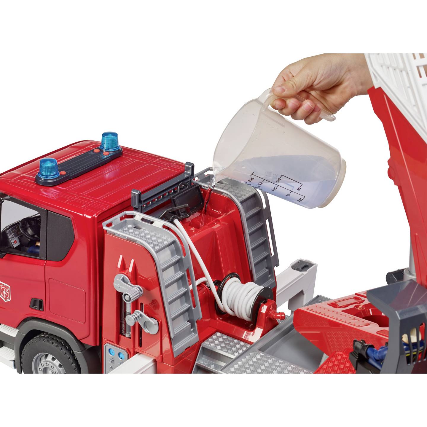 Bruder Feuerwehrleiterwagen Scania Super 560R Modell Nutzfahrzeug 1:16 Spielzeug - 4001702035914
