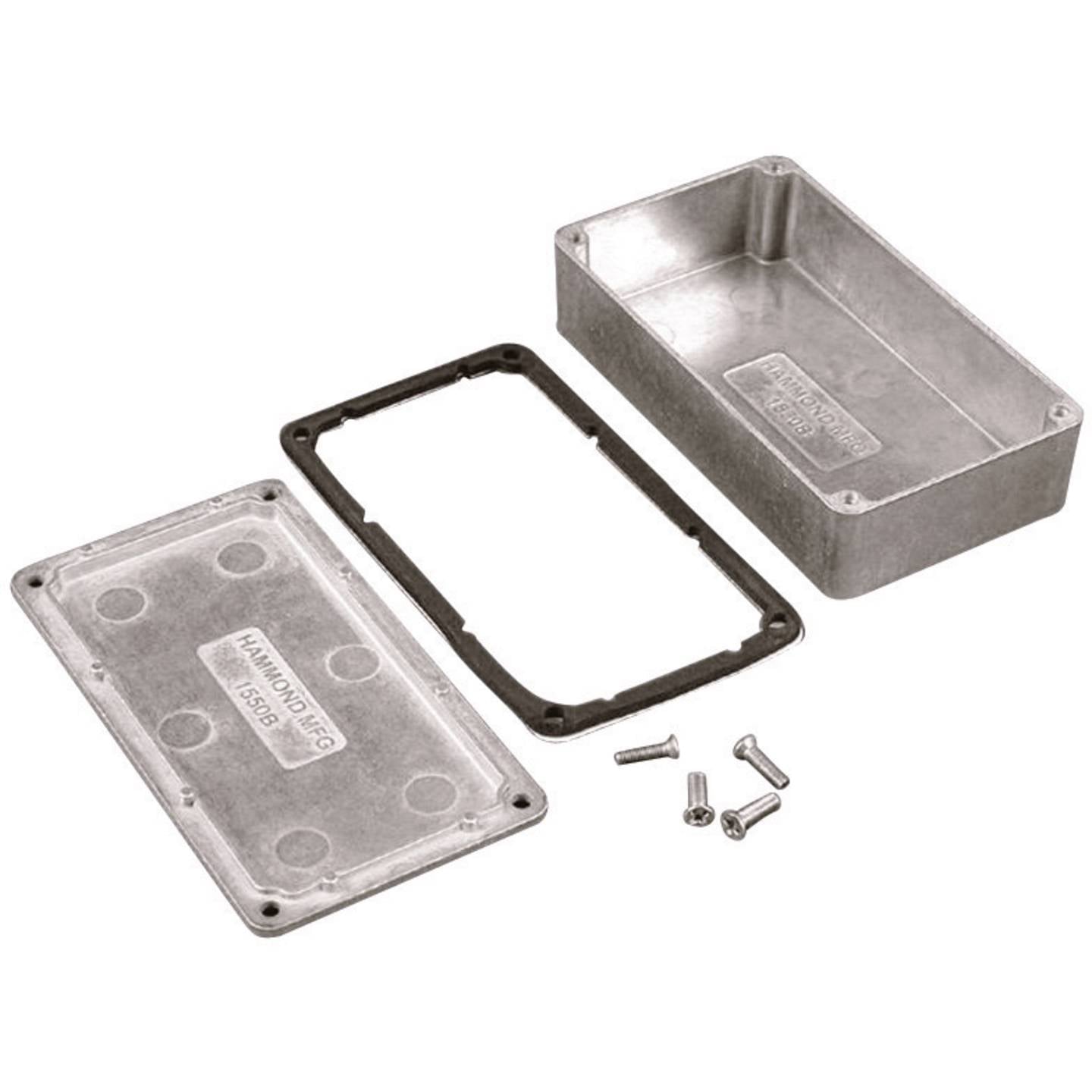 Hammond Electronics Universal-Gehäuse Aluminium 140x102x76mm IP66 schwarz 1 St. - 4016138617436