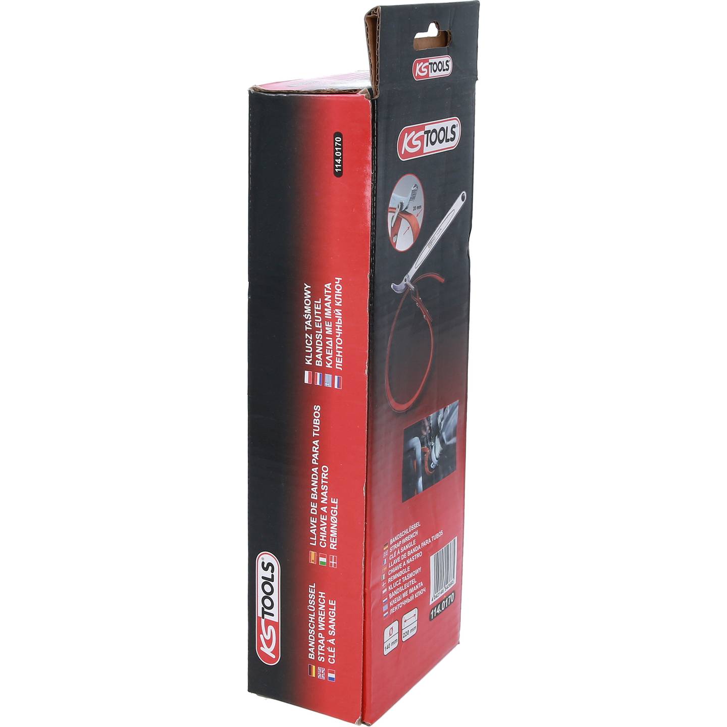 KS Tools Werkzeug Einhandbedienung 114.0170 rutschfest verstellbar 323g - 4042146543665