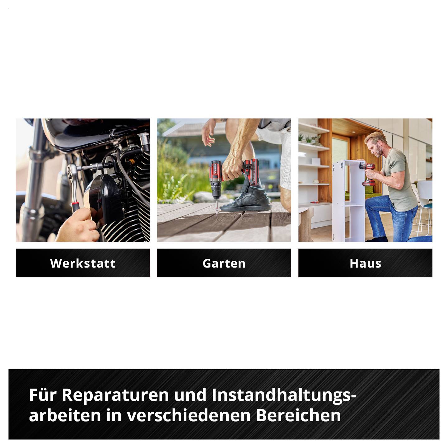 Einhell 201-tlg Werkzeugkoffer Allrounder 370513 bestückt rot-schwarz - 4009313705134