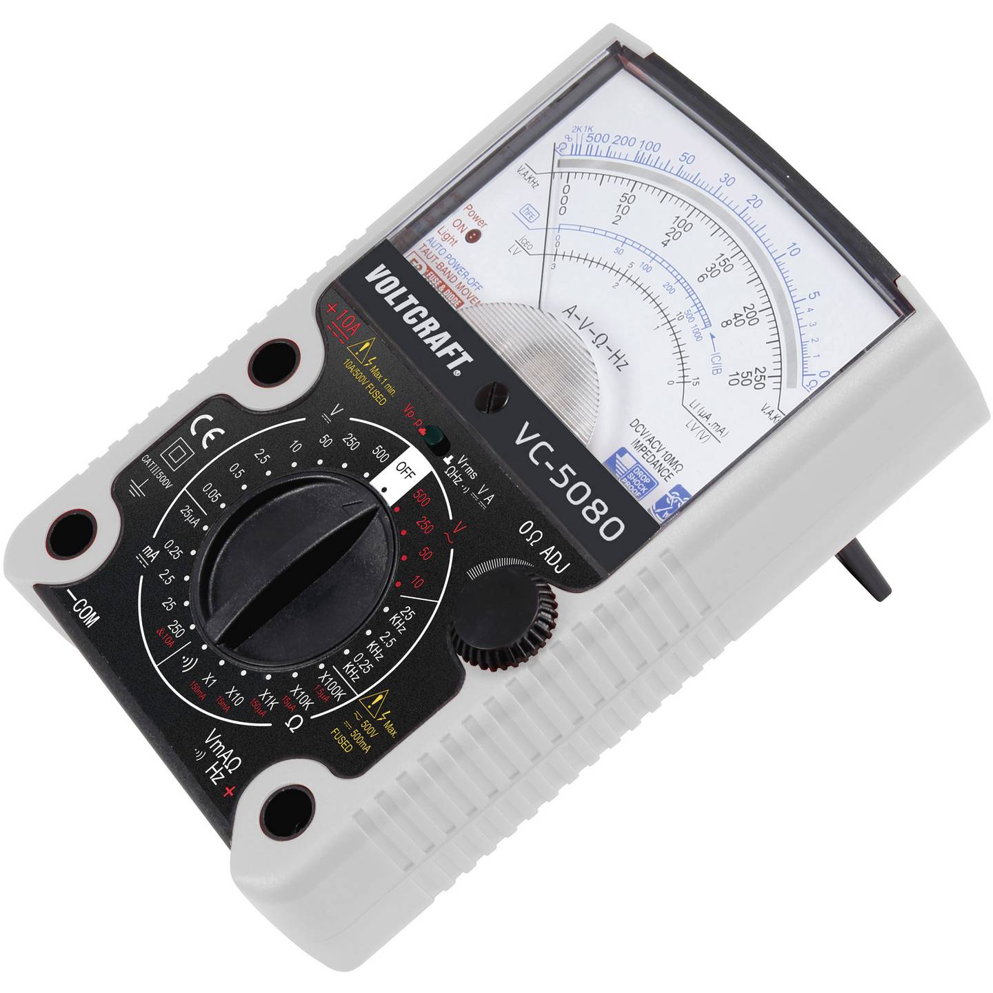 Voltcraft Multimeter VC-5080 Analoggerät Messgerät für Widerstand Frequenz - 4016138919493