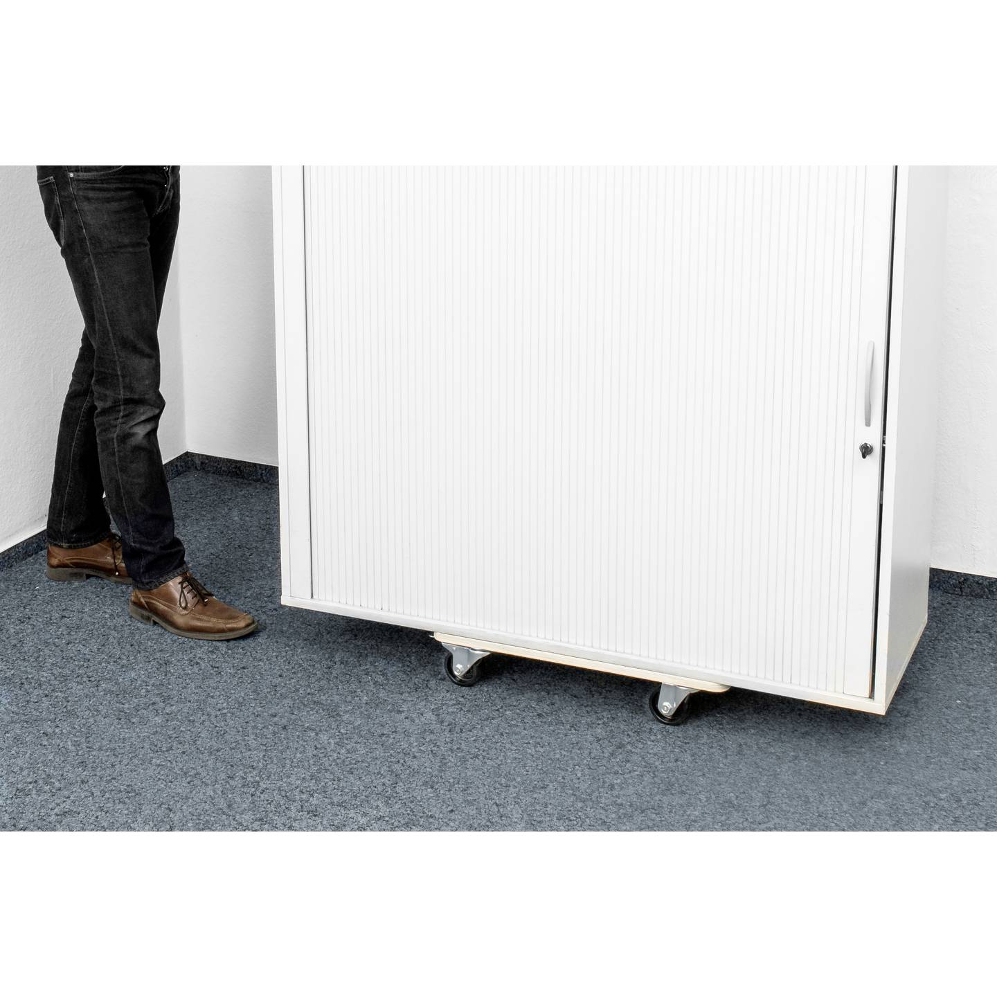 Metafranc Transportroller PA 400kg Traglast 590x290mm 4 Lenkrollen schwarz - 4001645156691