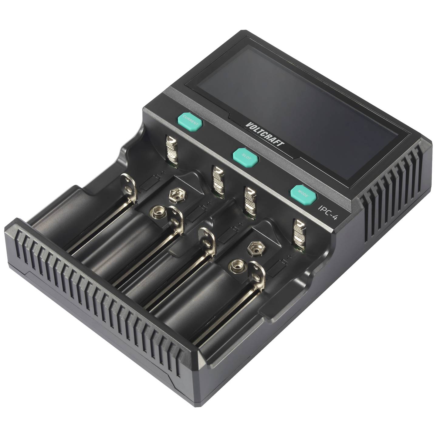 VOLTCRAFT IPC-4 Rundzellen-Ladegerät für LiIon NiMH NiCd AA AAA - 4064161255309