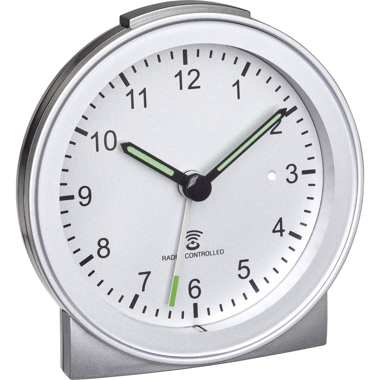 TFA Funk-Wecker Wecker Digitaluhr Radiowecker Uhrzeit Alarmfunktion schwarz 80mm - 4009816032973
