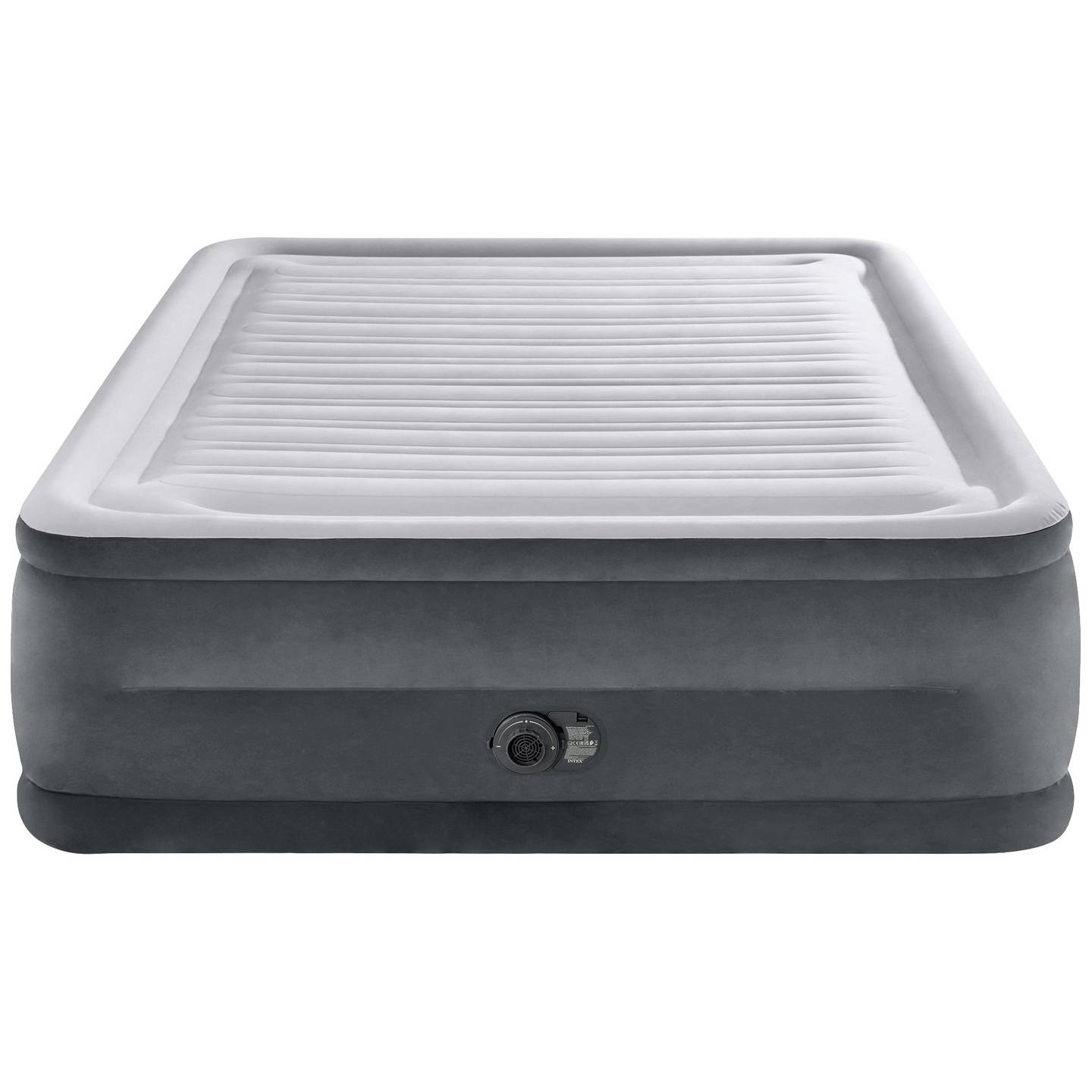 Intex Luftbett ComfortPlush DuraBeam 203x152cm grau Elektropumpe 272kg max. - 6941057422961