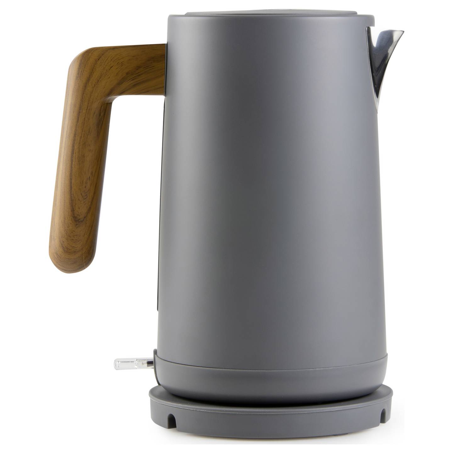 DOMO Wasserkocher Teekocher 1,7l 2200W Kocher mit Sichtfenster grau Holzoptik - 5411397164995