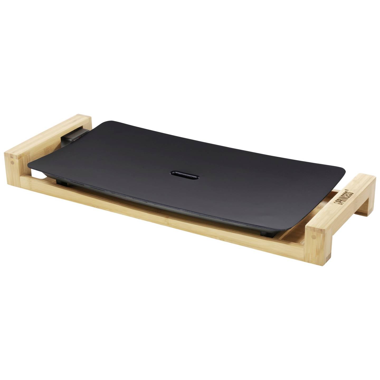 Princess Teppan Yaki Tischgrill Elektro Grill Bambus schwarz 2200W 500x250mm - 8712836967274