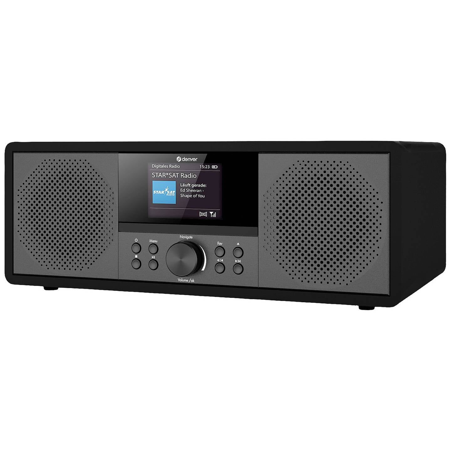 Denver MIR-270B Internet CD-Radio Internet DAB+ UKW AUX Bluetooth CD USB WLAN - 5706751063145