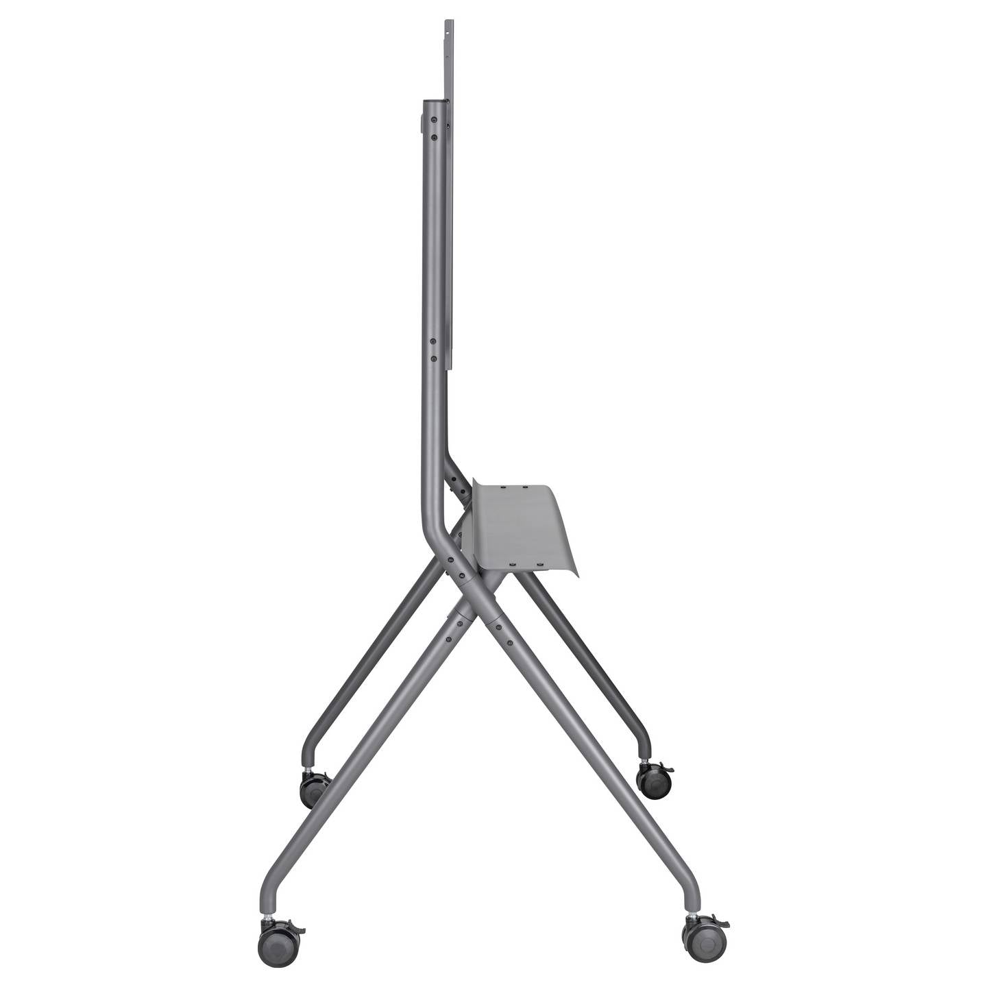 SpeaKa Professional TV Rollwagen Bodenständer TV Wagen höhenverstellbar grau - 4064161393346
