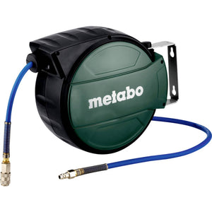 B-Ware Metabo Druckluft-Schlauchaufroller 8m Wandbefestigung 15bar Handwerkzeug 1 Stück