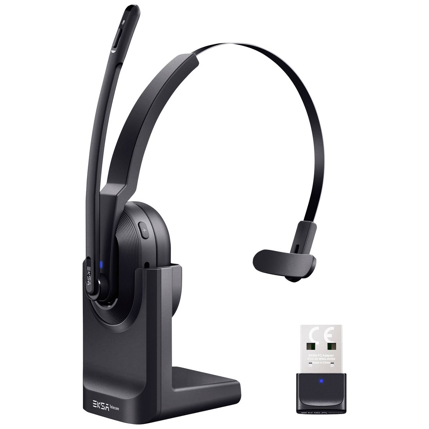EKSA On Ear Headset Bluetooth Schwarz Noise Cancelling Mikrofon - 4064161258706