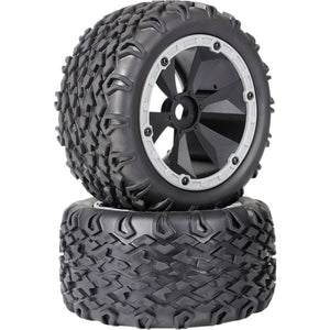 B-Ware Reely 1:8 Monstertruck Reifen Schwarz-Grau 2 St. für Offroad-Fahrten
