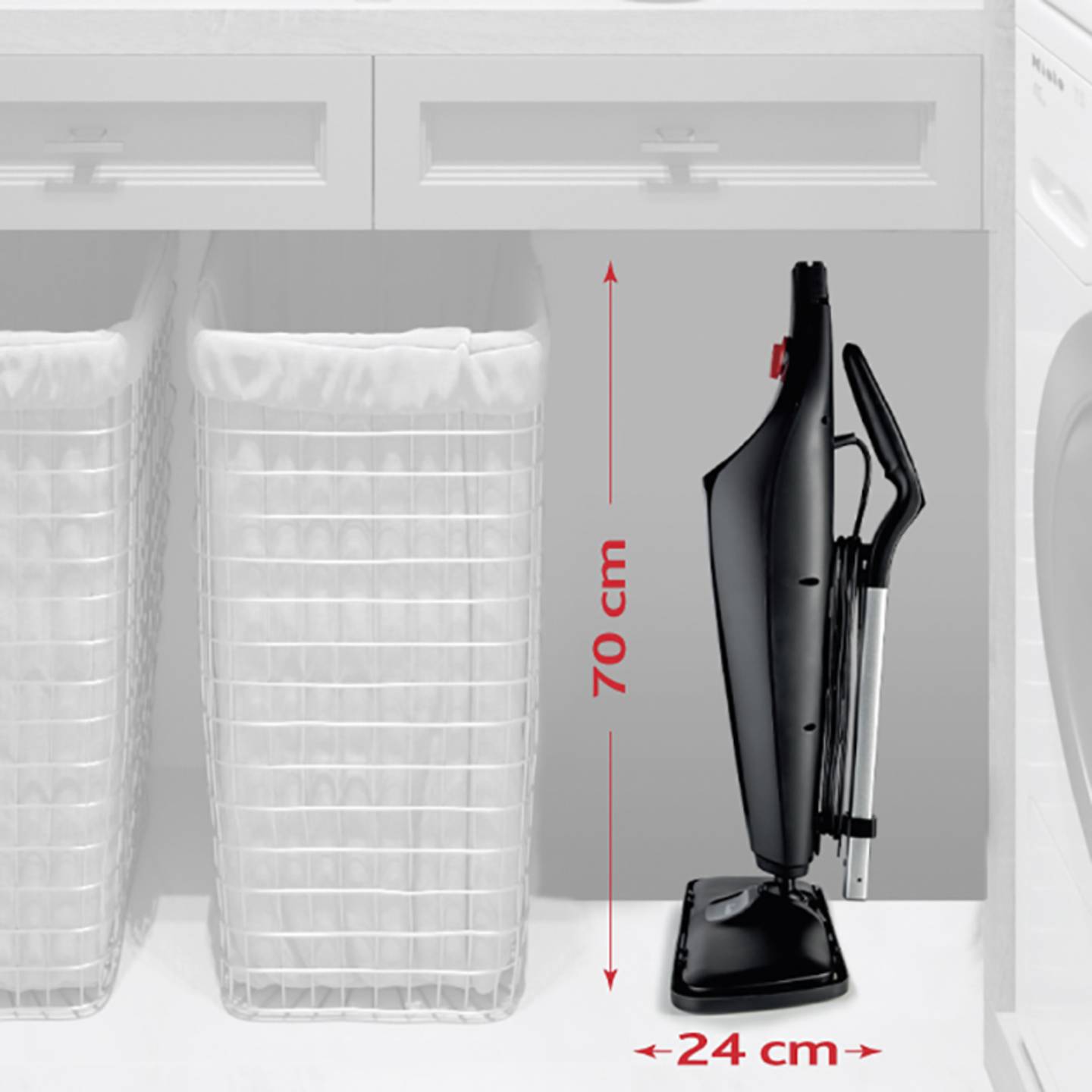 Vileda Dampfreiniger Steamer Steam Plus XXL Hygienereinigung 1550W 0,4l 7m - 4023103229754
