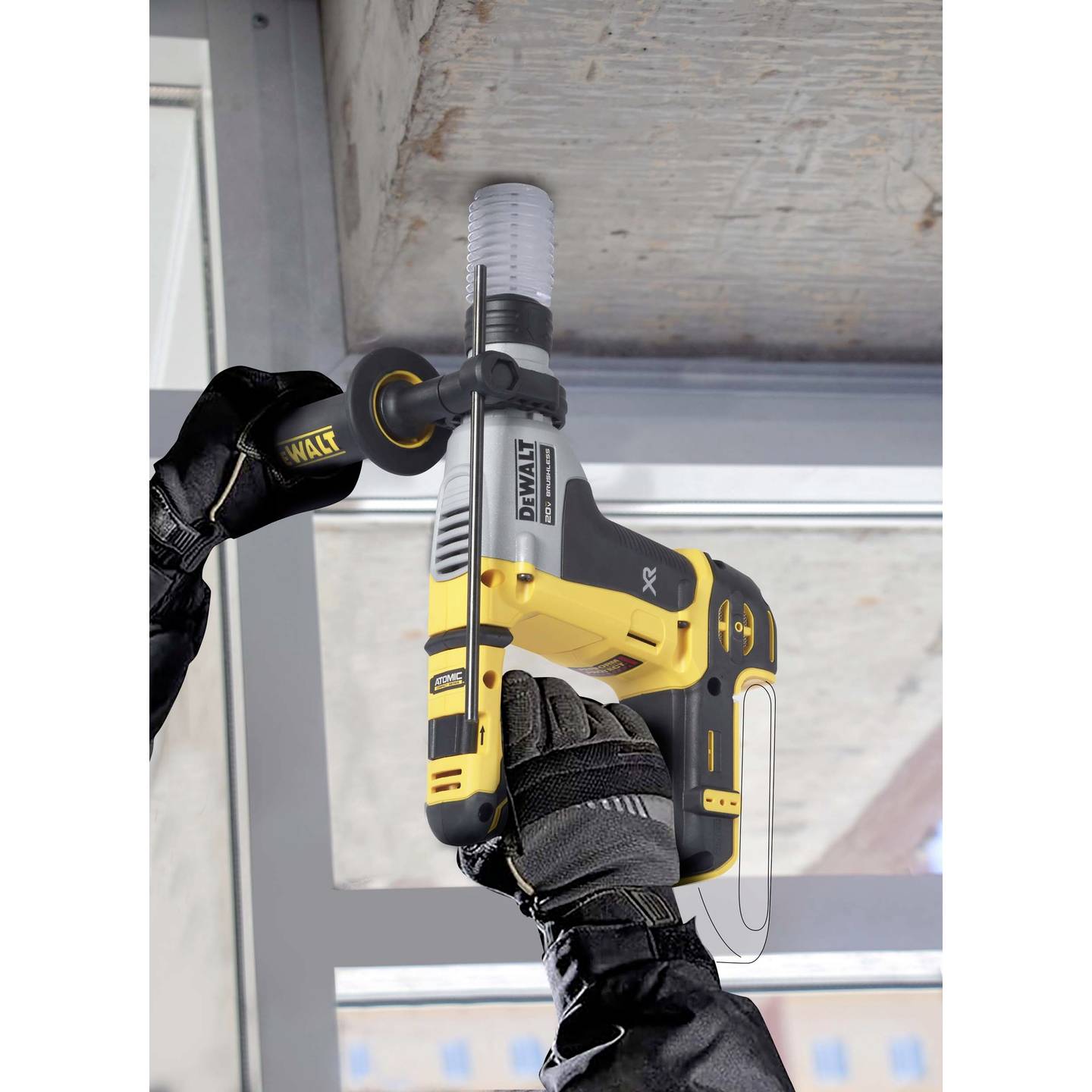 DEWALT DCH172 Akku-Bohrhammer 18V 650W bürstenlos SDS-Plus 1,4J 1,8kg - 4051462083809