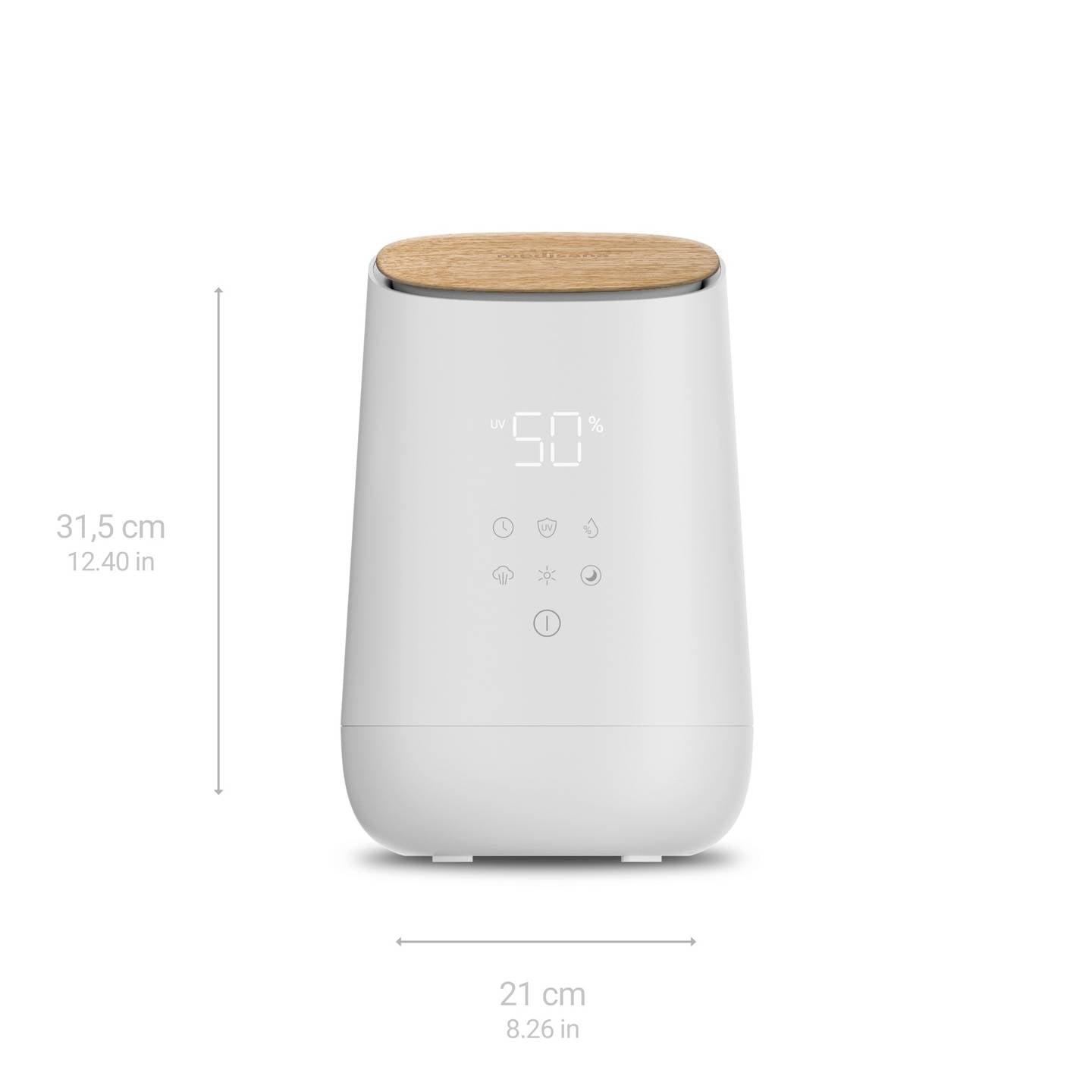 Medisana Luftbefeuchter Luftreiniger Aromagerät beige antibakteriell Timer beige - 4015588600739