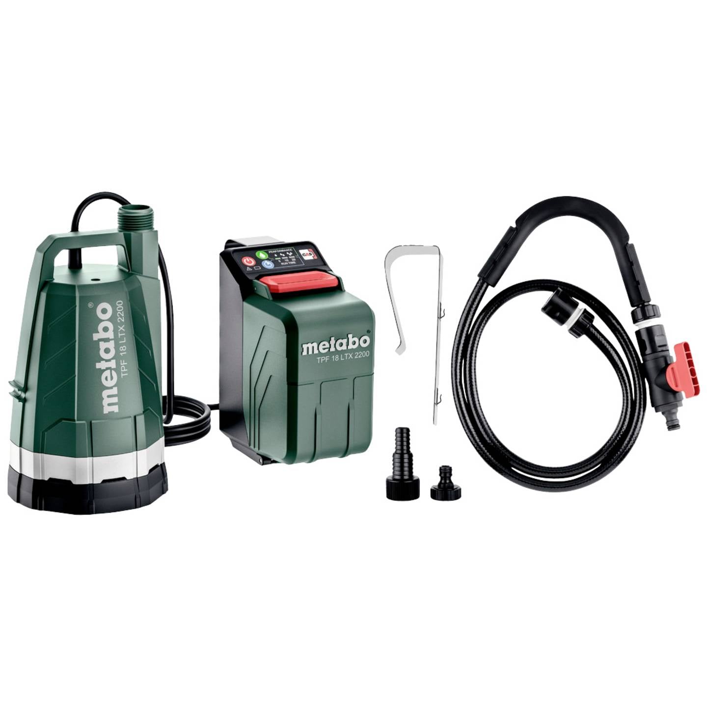 Metabo TPF 18 LTX 2200 Tauchpumpe Pumpe 2200 l/h 22 m Akku-Tauch- und Regenfass - 4061792229532
