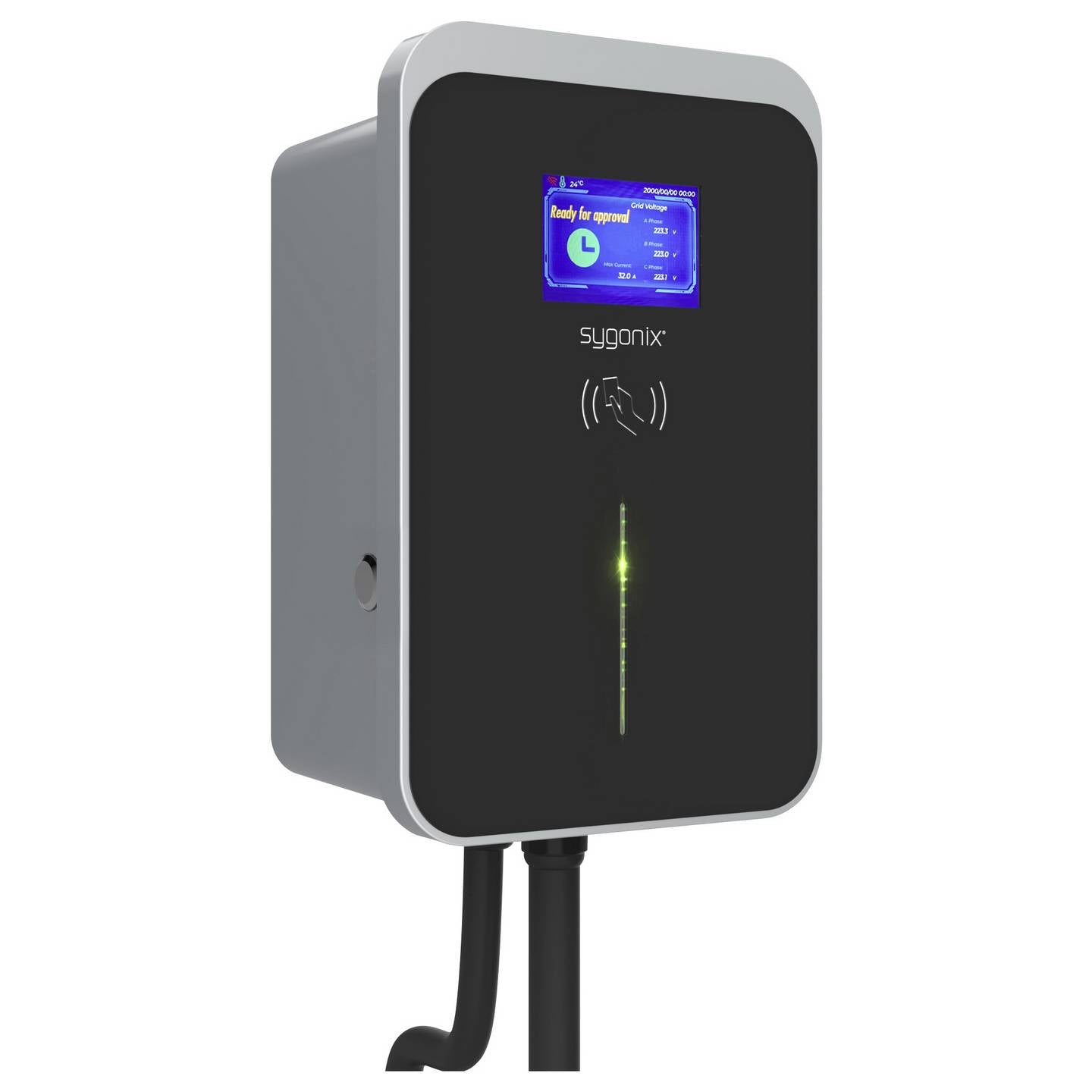 Sygonix Wallbox Typ 2 Mode 3 32A 22kW App WiFi RFID Elektroauto Ladegerät - 4064161394053
