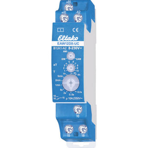 B-Ware Eltako Zeitrelais EAW12DX-UC monofunktional 230V 1 Wechsler 0,1s-40h 2000W