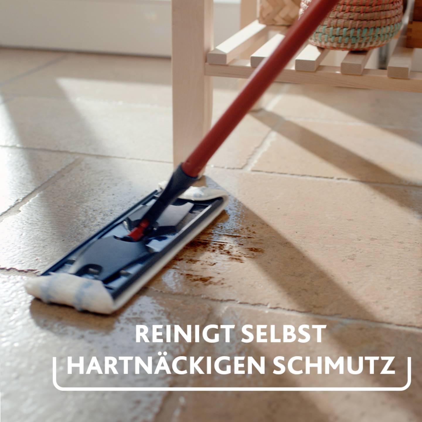 Vileda Bodenwischer H2PRO Flachwischer Mopp Reinigungsset 1,2l 60m² 132cm - 4023103251540