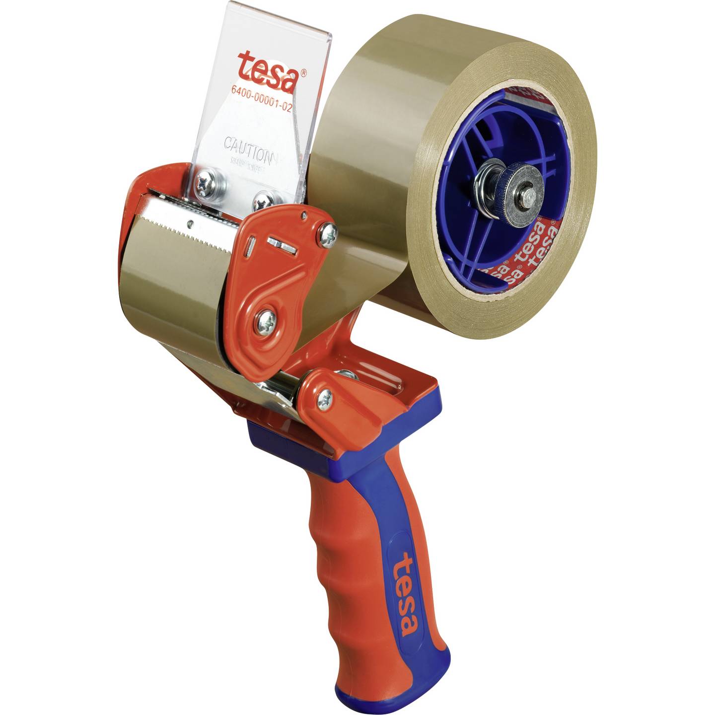 tesa Klebeband-Abroller Klebe ACK COMFORT Rot Blau Rollenbreite 50mm Verstellbar - 4042448913869