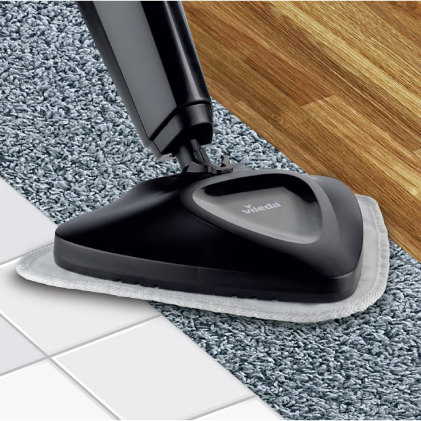Vileda Dampfreiniger Steamer Steam Plus 1550W Hygienische Reinigung 0,4l 2300g - 4023103229716