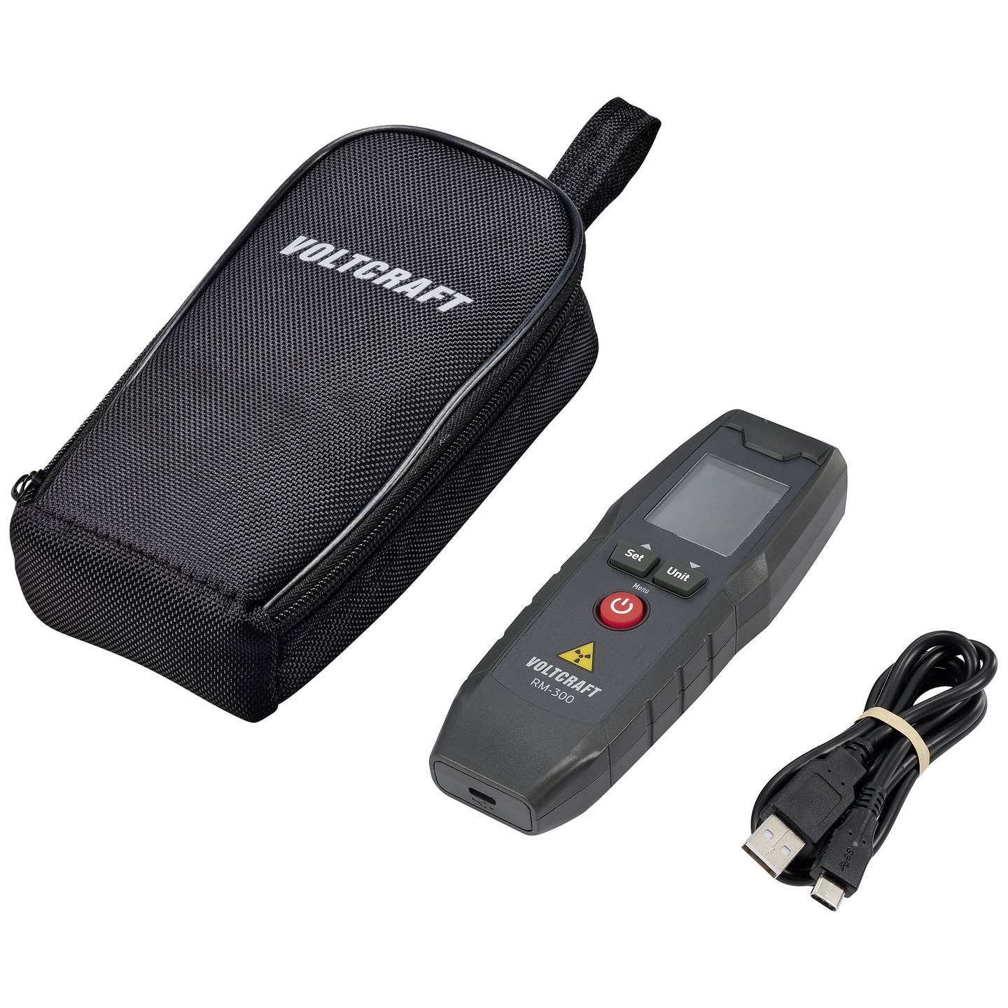 Voltcraft Geigerzähler Strahlungsmesser RM-300 Beta Gamma Röntgen USB akustisch - 4064161246963