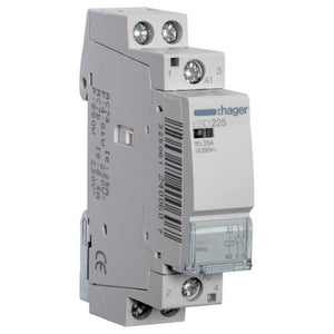 B-Ware Hager Installationsschütz ESD225 24V 2 Schließer 1900W IP2X 25A 60mm 1 Stück