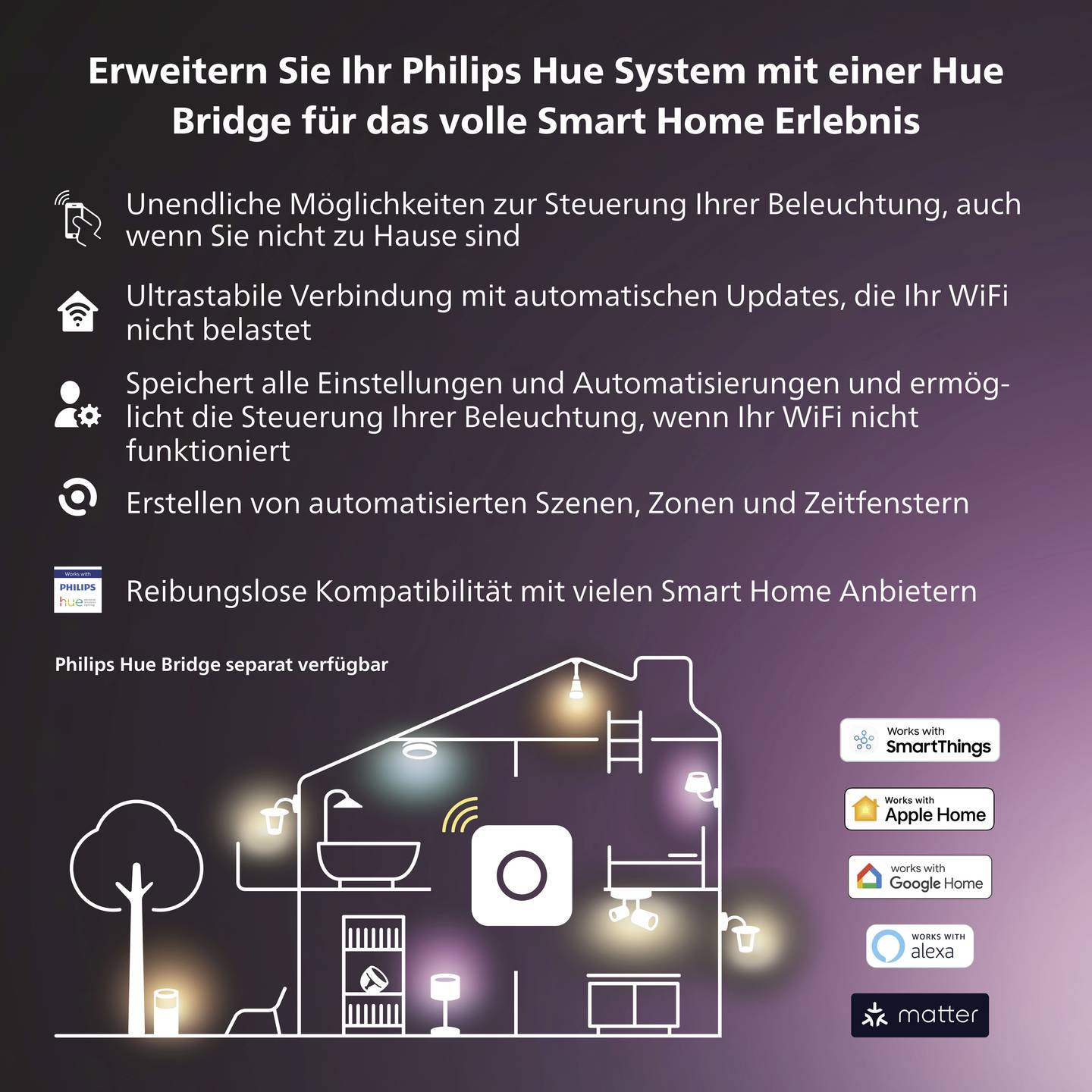 Philips Hue Tischleuchte Hue Twilight LED Lampe Tischlampe Leuchte weiß 330mm - 8720169262997