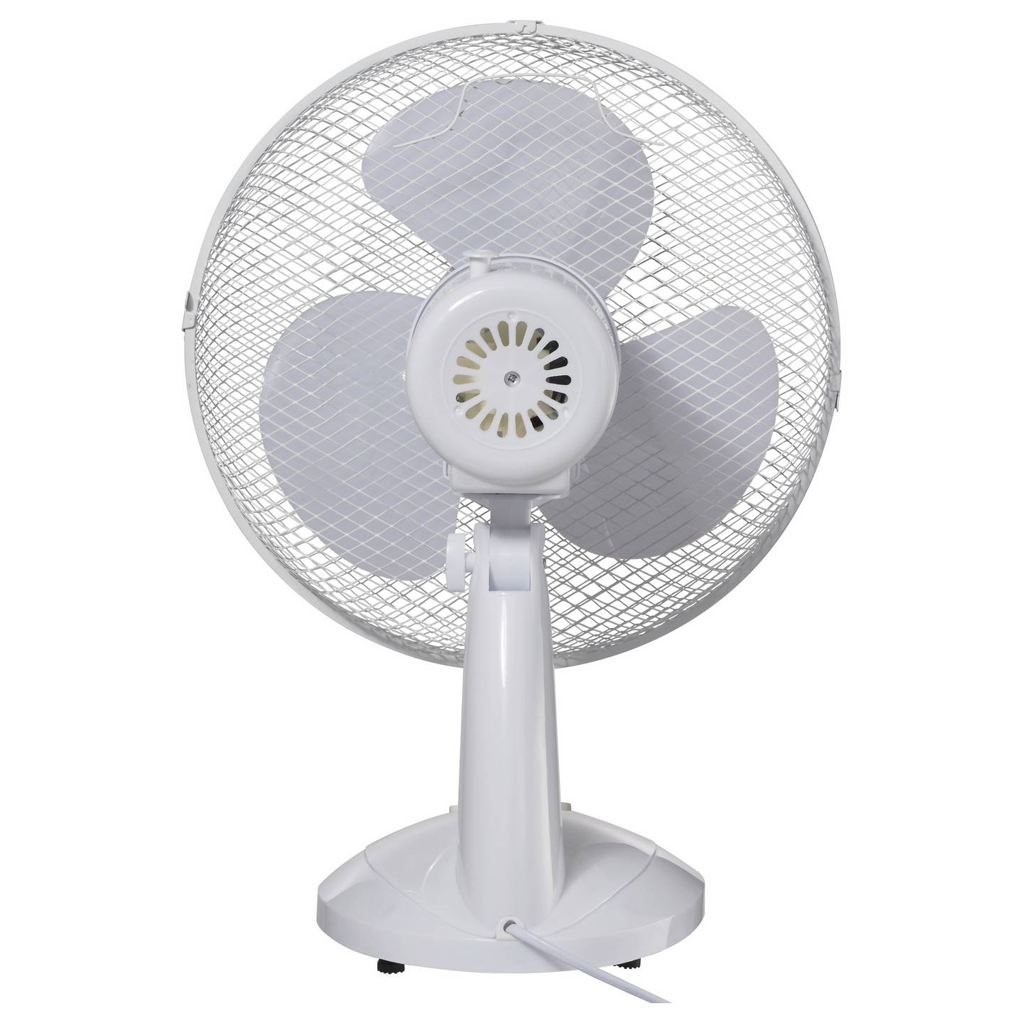Sygonix Tischventilator 40W 3 Geschwindigkeitsstufen 85° Schwenkbereich Weiß - 4064161342573