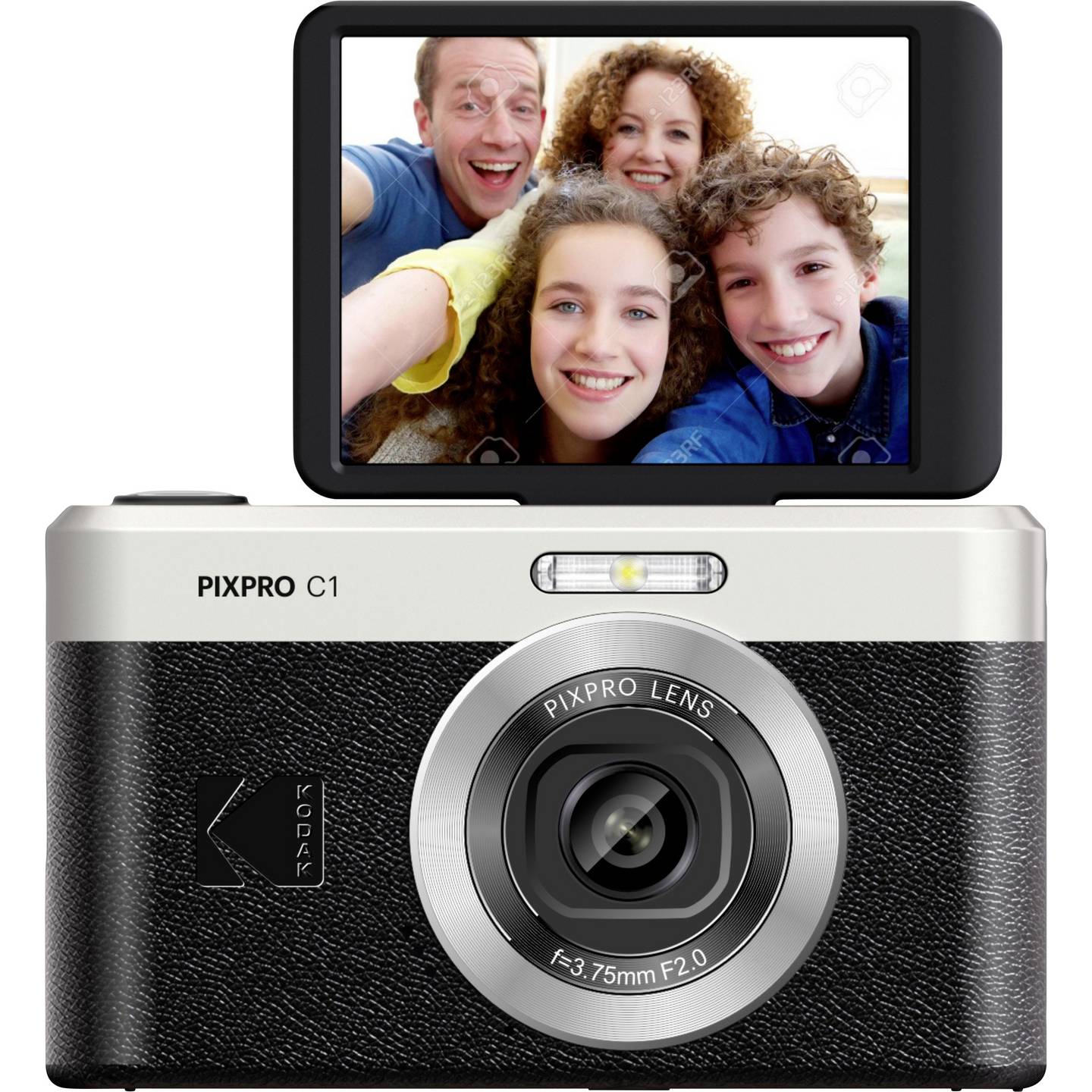 Kodak Digitalkamera Fotokamera C1 13MP Schwarz Kompaktkamera Video Full HD - 0819900014334