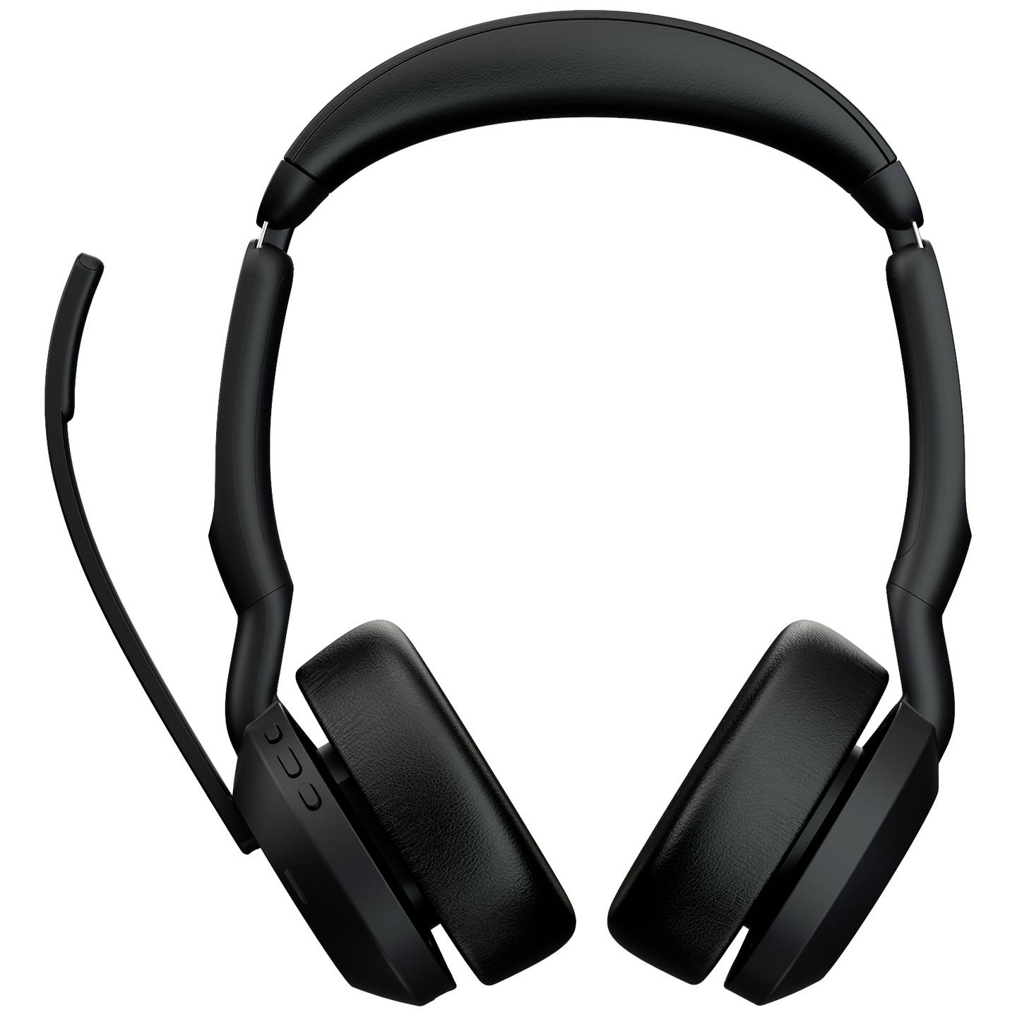 Jabra On Ear Headset Evolve2 55 MS Stereo Bluetooth Schwarz Noise Cancelling 18h - 5706991027600