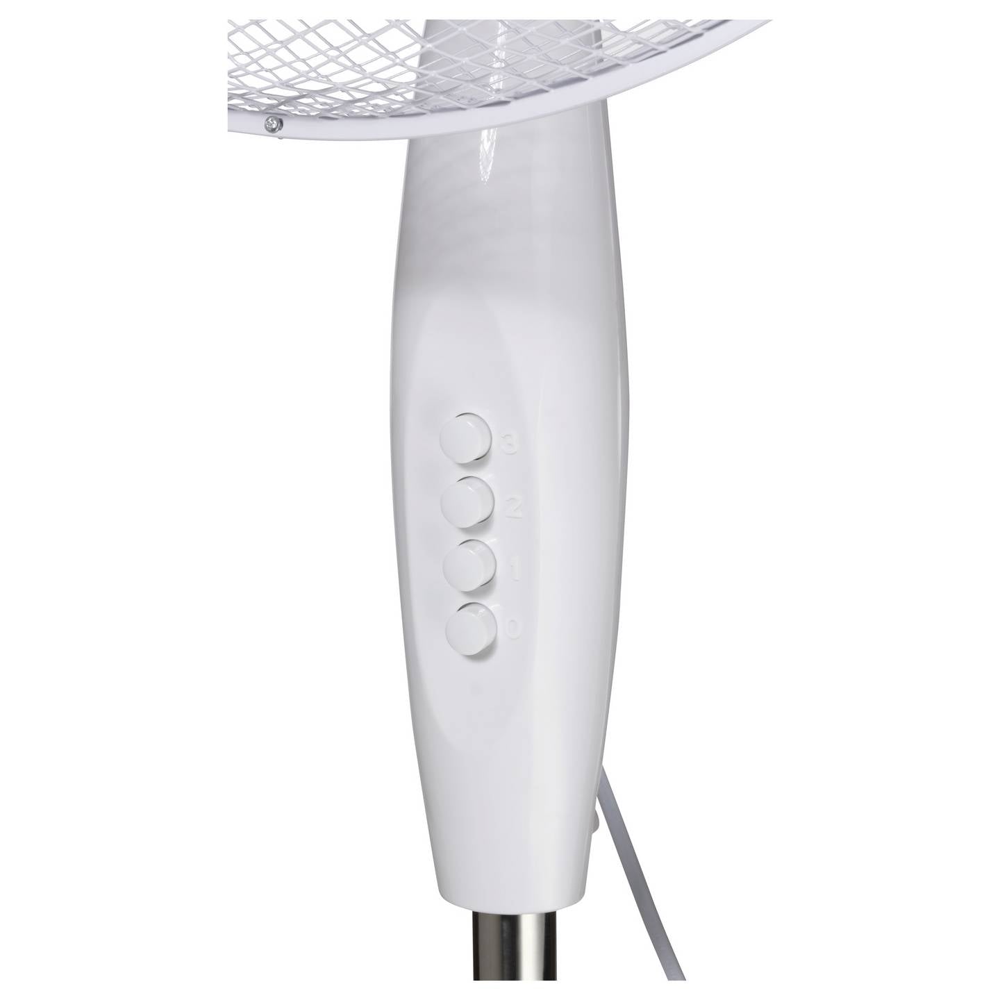 Sygonix Standventilator Ventilator Oszillierend Höhenverstellbar 50W Weiß Ø600mm - 4064161389530
