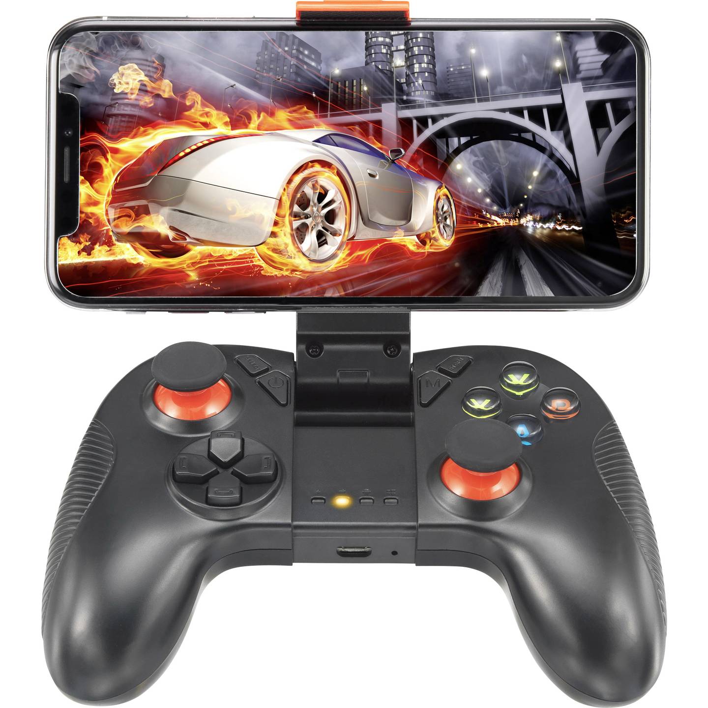 Renkforce Gamepad für Android GC-01 Bluetooth Controller 16 Tasten schwarz - 4053199520473