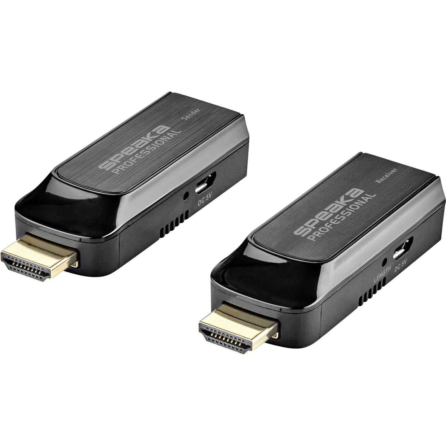 SpeaKa Professional HDMI Extender über Netzwerkkabel RJ45 50m schwarz - 4053199547432